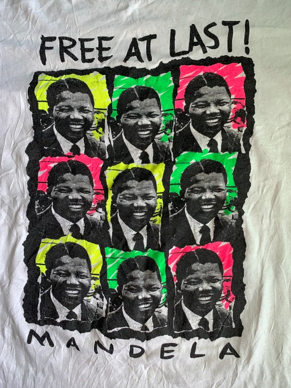 Rare!! Vintage Nelson Mandela Free At Last Big Pr… - image 3