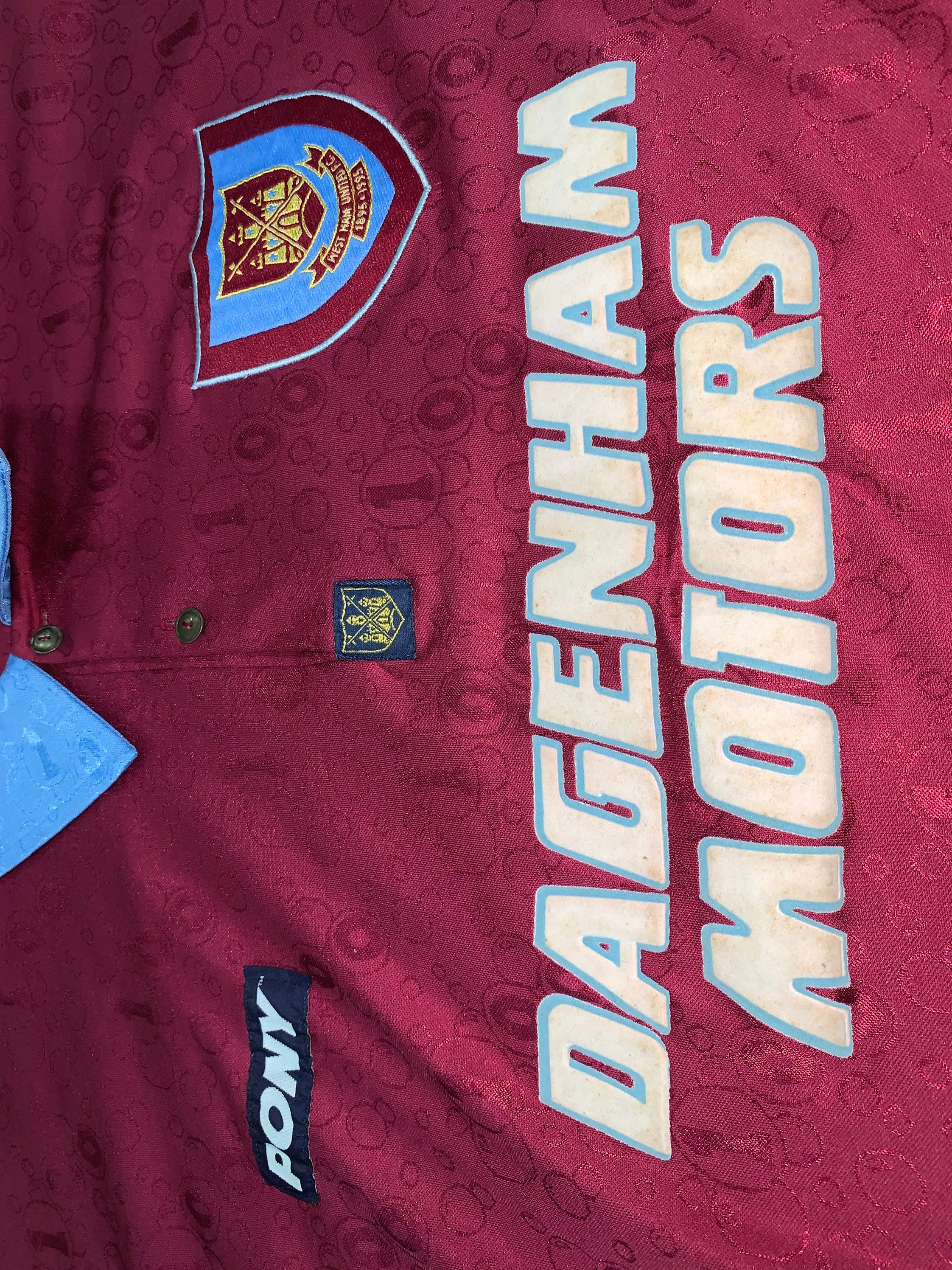 Camicia West Ham United A Quadri | Maniche Corte | Taglia XXL | Gingham Check