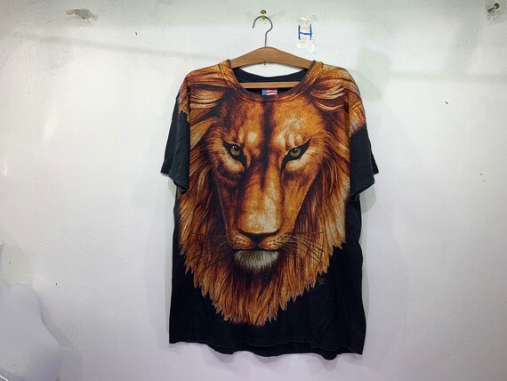 Rare!! Vintage Trinity Product Lion King All Over Print Made