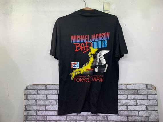 Vintage Michael Jackson Pepsi Bad World Tour 1988 King of Pop T 