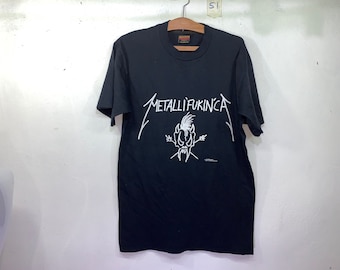 LLICA/メタリカ LLI'FUCKIN'CA Tシャツ L Vintage Metallica Metalli'fuckin'ca 1993 American Heavy Metal Band
