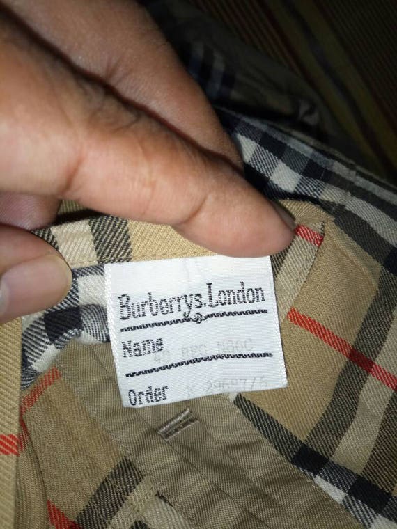 Vintage rare!! Burberrys Trench coat Made in Engl… - image 7