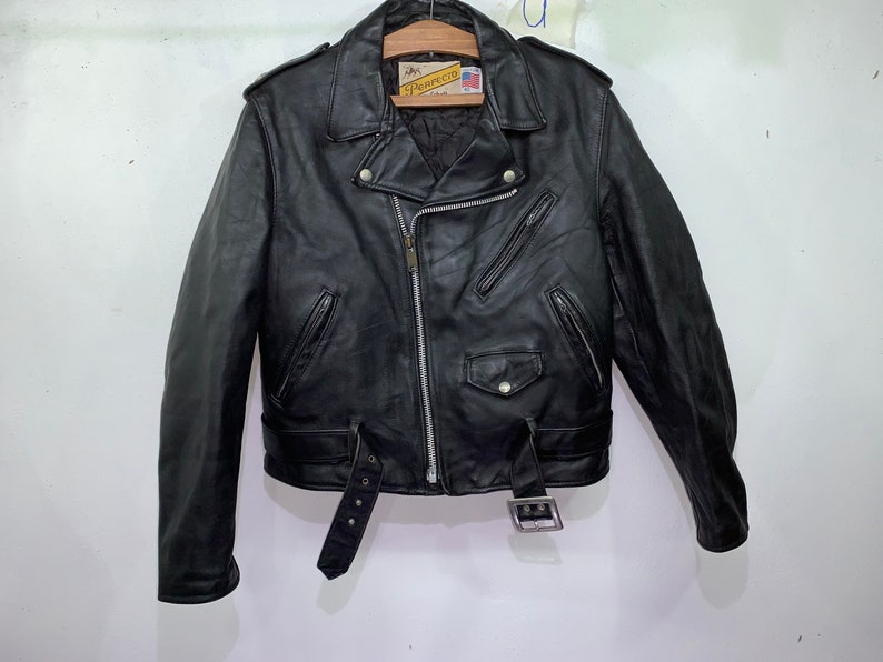 Vintage 613 Schott Perfecto 40 Steerhide Double Leather Punk | Etsy