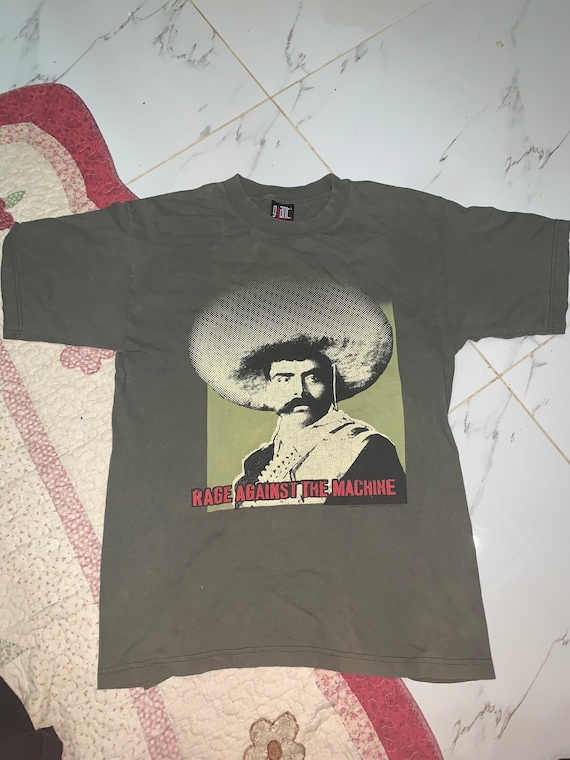 Vintage 90s Rage Against The Machine Emiliano Zapata T shirt L ...