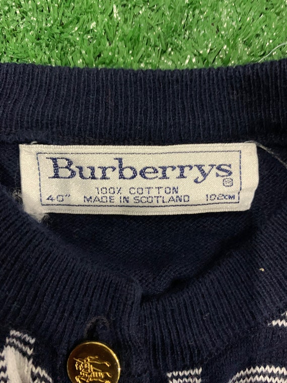 Vintage Burberrys Novacheck Cardigan Size 40 - image 2