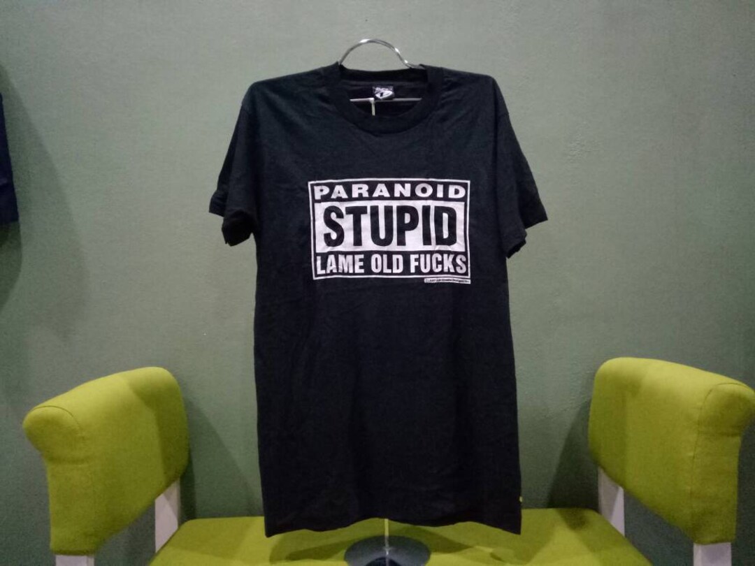 Vintage Rare! Old Ghosts Design Inc Paranoid Stupid Lame Old