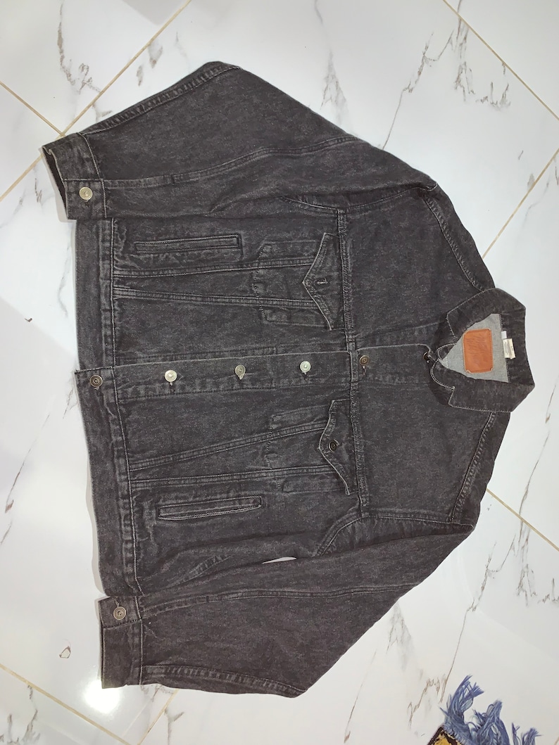 Vintage Marlboro Wild West Trucker Jacket Big Printed L size