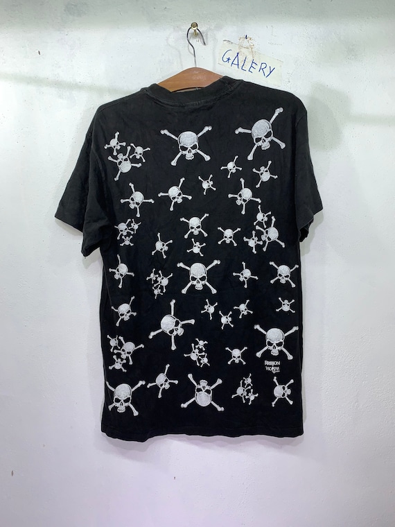 Rare! Vintage Skull Fashion Victim 1991 All Over Print T-shirt M