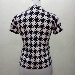 Rzadki!! Koszulka Comme Des Garcons Tricot Abstrakcyjny wzór z krótkim rękawem Mały rozmiar Projektant (sklep P) zdjęcie 2