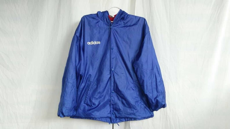 Rare Vintage Adidas Trefoil Spellout Big Logo Jacket Zipper Hoodies Large image 3