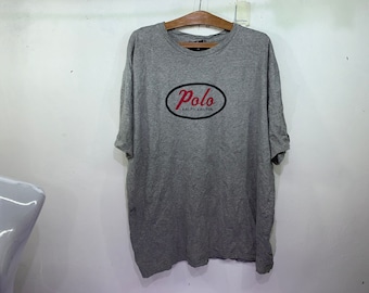 Vintage Polo Sport by Ralph Lauren T-shirt Size L Blue Big Logo
