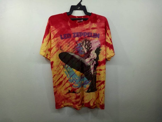 Rare!! Vintage Led Zeppelin Tie Dye 1990 Robert P… - image 1