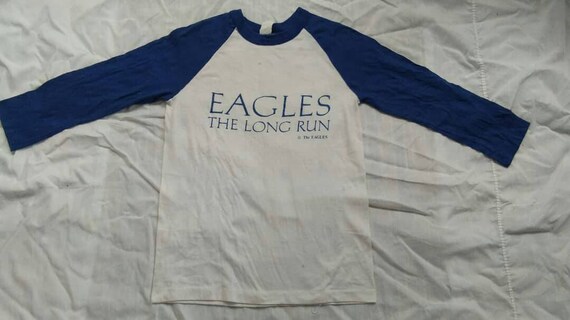 T-Shirt Vintage Original 1979 - EAGLES 'The Long Run' - Taille L - Marque Player - Occasion TBE