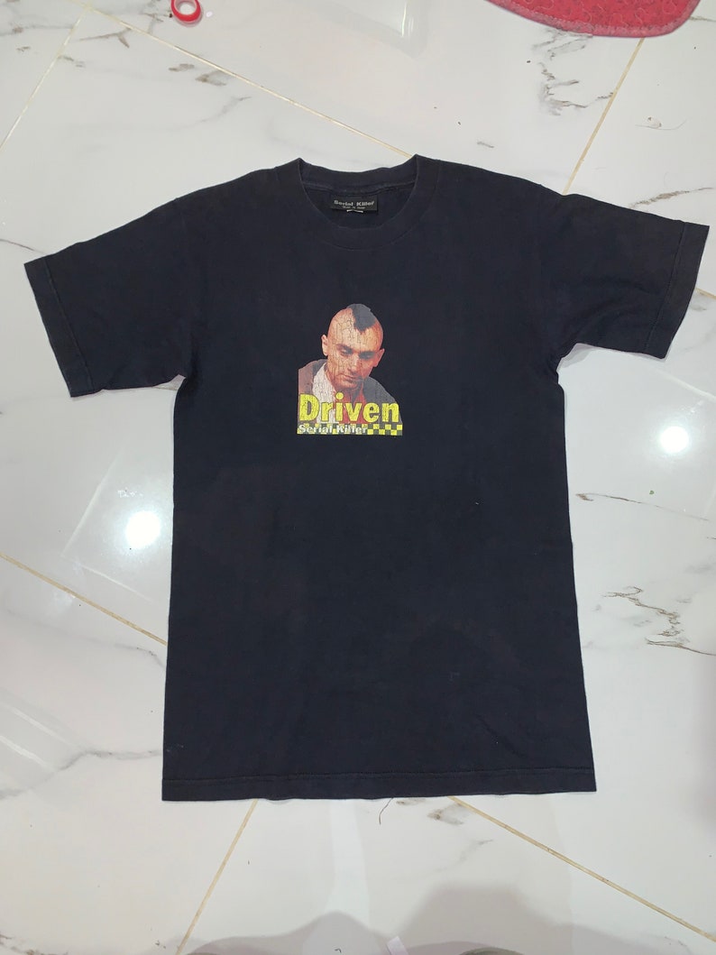 Selten Jahrgang Taxifahrer Serienmörder gefahren Robert De Niro Film Martin Scorsese T-shirt S Bild 4