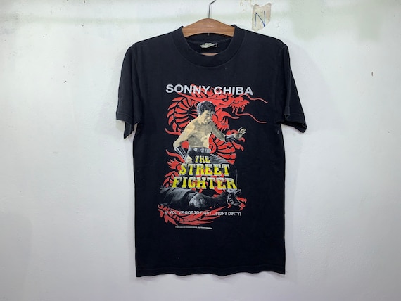 ちこれいと 千葉真一street fighter Tシャツ