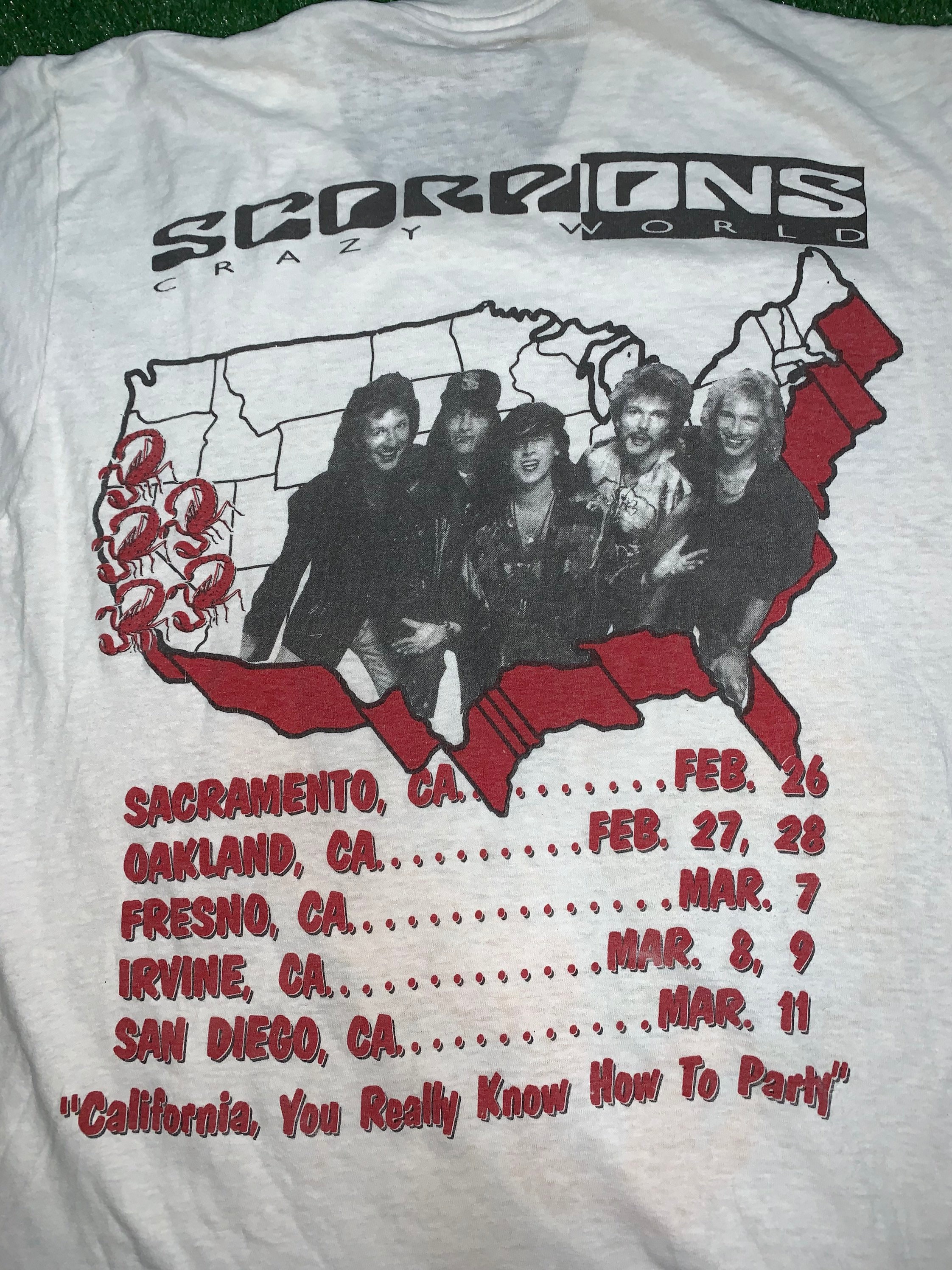 Vintage Scorpions Hit Between the Eyes Crazy World Tour 1991