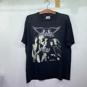 Vintage Aerosmith Pump 1989 Svengali Merchandising Inc Under License To Brockum American Rock Band Steven Tyler T-shirt L