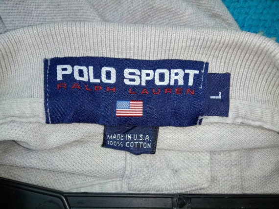 Rare!! Polo Sport Ralph Lauren Spellout USA  Larg… - image 3