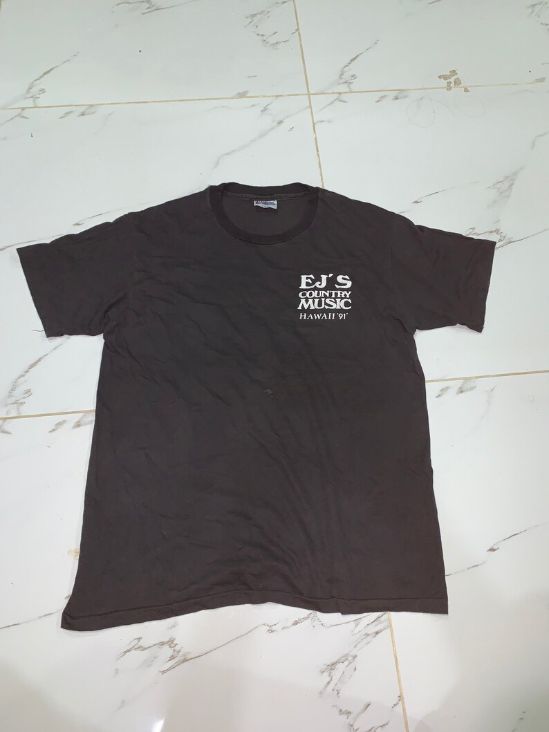 Vintage EJ O Reilly EJ\u2019s Redneck The British Country Music Hawaii 91 t-shirt L