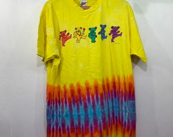 selten!! Grateful Dead 1995 Tiedye American Rock Band große Größe