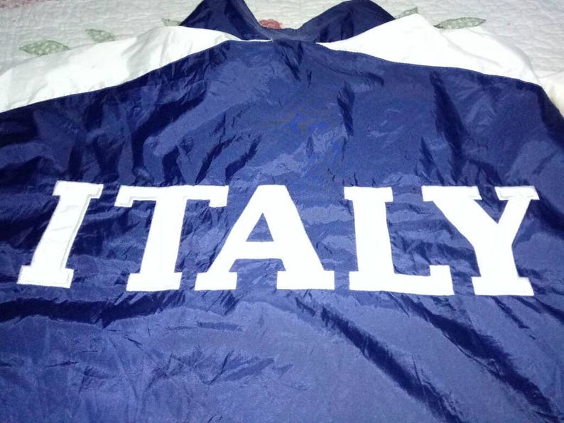 Vintage Adidas World Cup France 98 Italy Spell Out Embroidery windbreaker / swag/ hip hop/ streetwear M size image 8