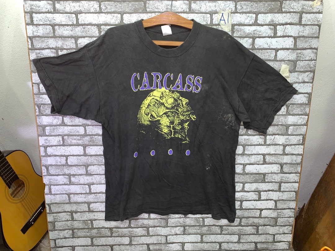 Vintage Carcass Necro Head Grindcore Death Metal Band 80s T-shirt X L ...
