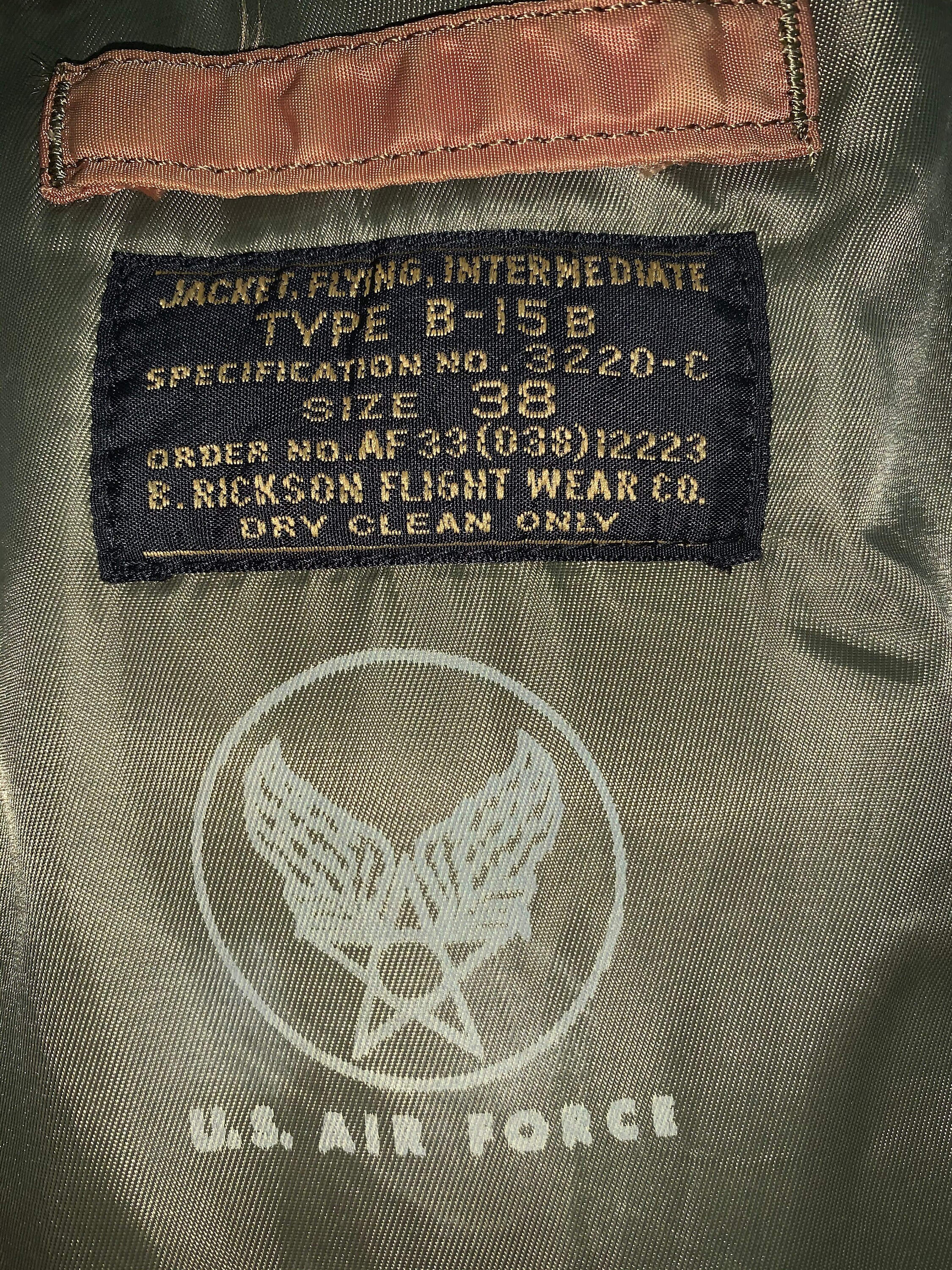 THRASHED! Buzz Rickson Type B -15 B Jacket Flying THRASHED! Buzz Rickson Type B -15 B Jacket Flying