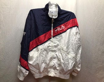 Vintage Fila Sport Biella Italia Multicolour Zipper Jacket  Free Size