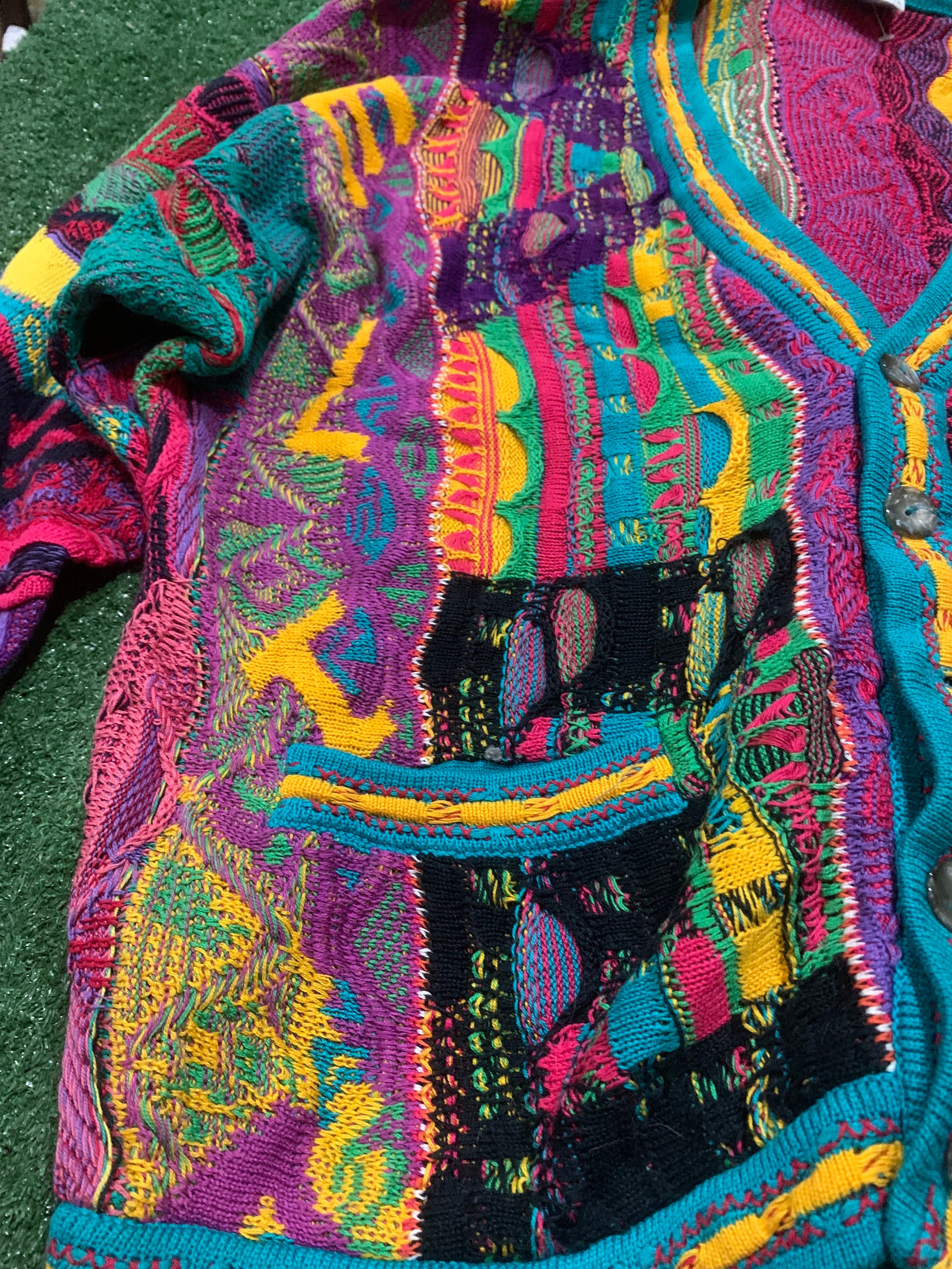 【Vintage】COOGI 3D KNIT CARDIGAN BUNDLE OF 20 VINTAGE COOGI 3D KNIT MULTICOLOUR SWEATER AND
