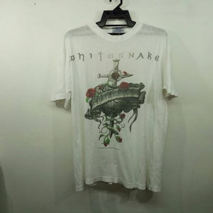 Zeldzame!! Vintage witte slangen rusteloze Heart World Tour 1997 onder licentie voor Big Tours Limited kleine omvang