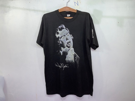 Rare! Carson Wayne newton American Singer Entertainer The Midnight Idol Mr Las Vegas Diamond Dust t-shirt L