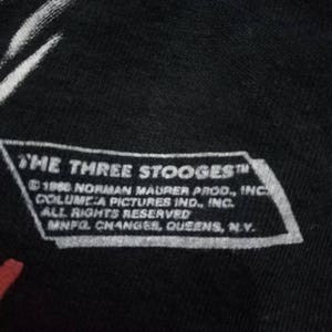 Vintage Rare The Three Stooges 1988 / Movie t-shirt X L image 3