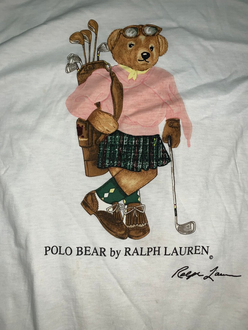 Polo Bear by Ralph Lauren Playing Golf Lolife M Size | Etsy