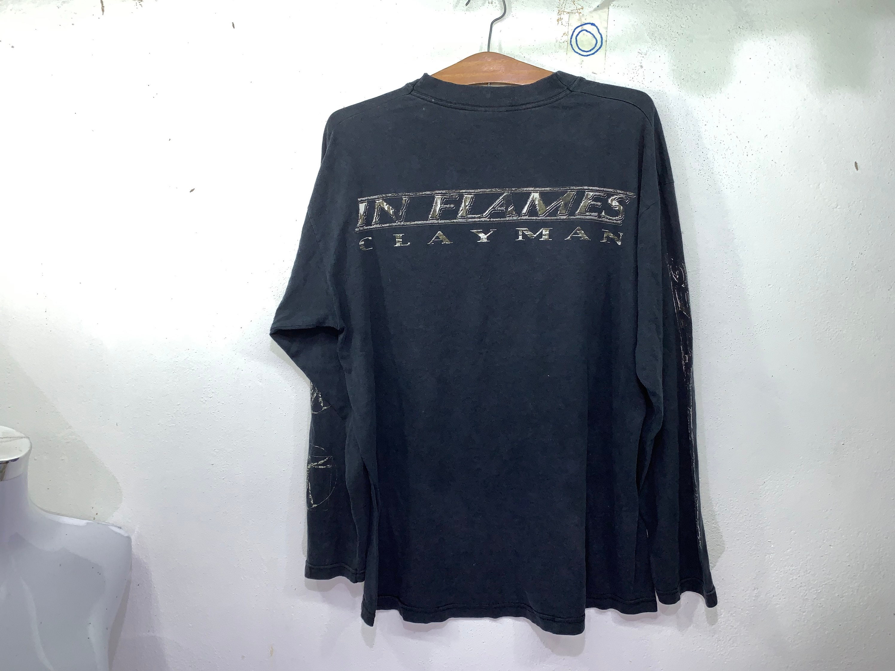 IN FLAMES Clayman Tシャツ　ビンテージ In Flames Clayman Shirt - Vintagenclassic Tee