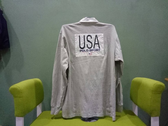 Vintage Polo Sport K Swiss Ralph Lauren Rugby Shirt USA  display picture 1