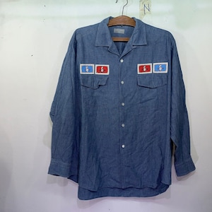 Jahrgang Comme Des Garcons Homme Chambray Shirt AD 1990 Größe X L