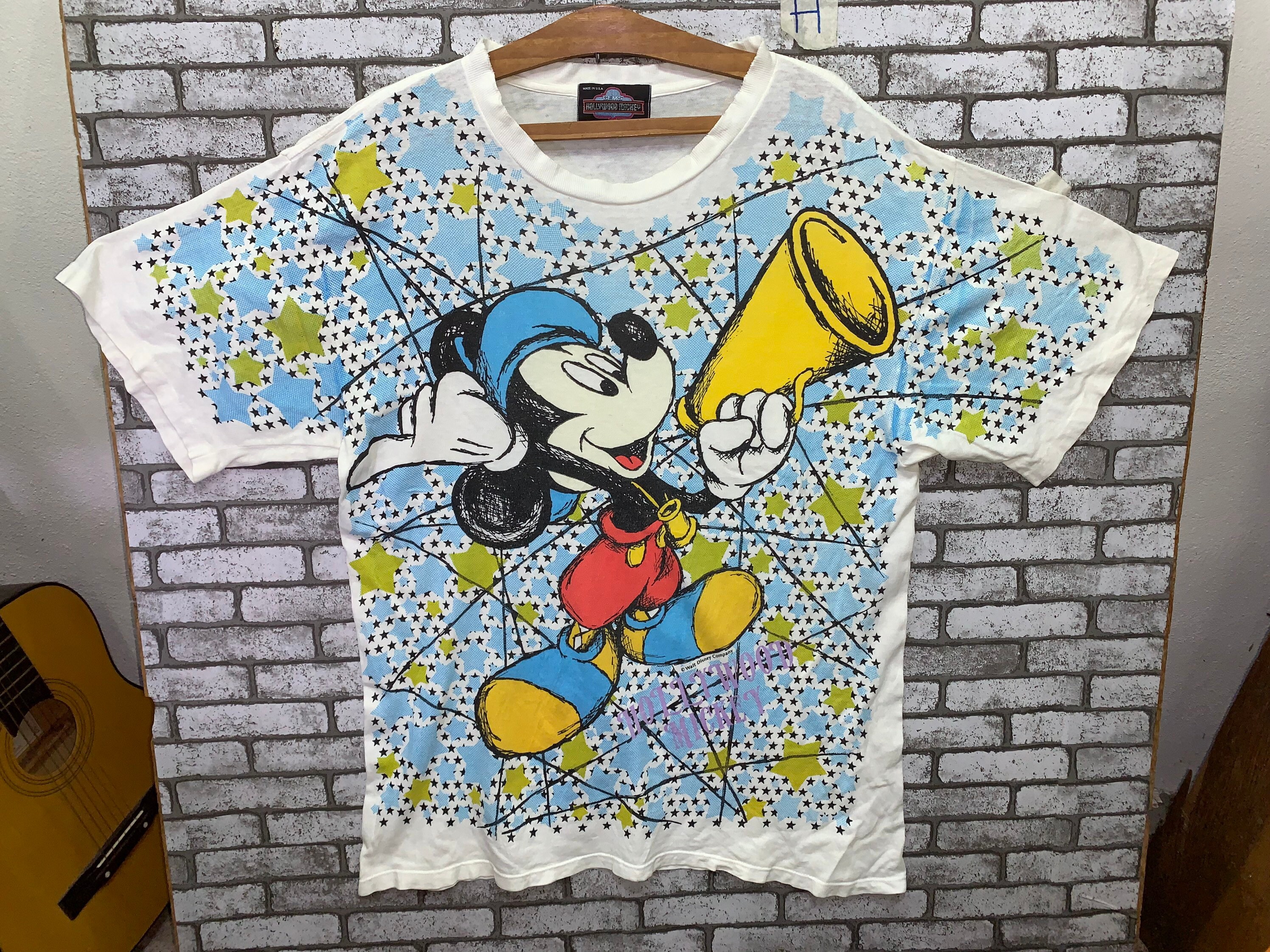 Vintage Mickey Mouse All Over Print Walt Disney Gems
