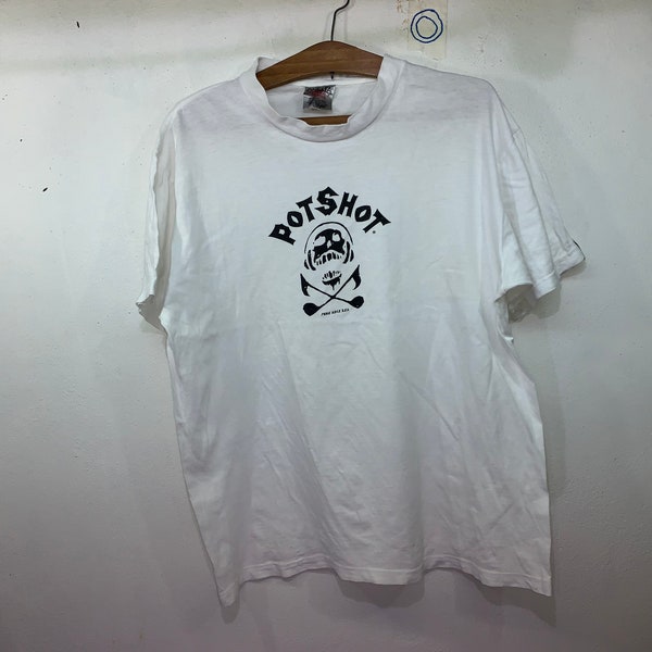 Rare vintage 90s Japan ska punk rock tshirt - Potshot 98’ - size l mens tshirt