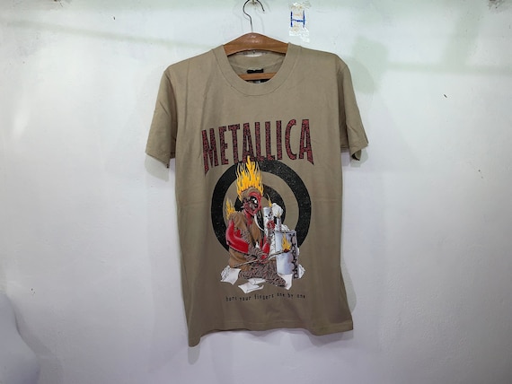 Rare!! Vintage Metallica Pushead Design Burn Your Fingers