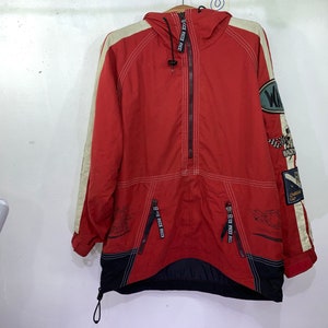 Vintage Wacky Races Ficce Sports by Goldwin Mode Challenge Cup Multicolors Over Print Printed Jacket Hoodie S size