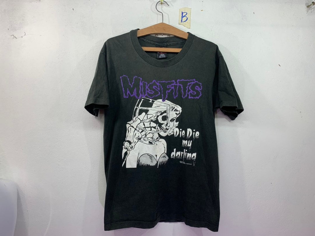 Rare!! Vintage Misfits Die Die My Darling 1990 Misfits Wolfs Blood 