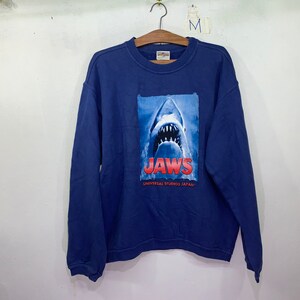 Rare! Vintage Jaws American Thriller Film Steven Spielberg Peter Benchley Universal Studios Japan S size