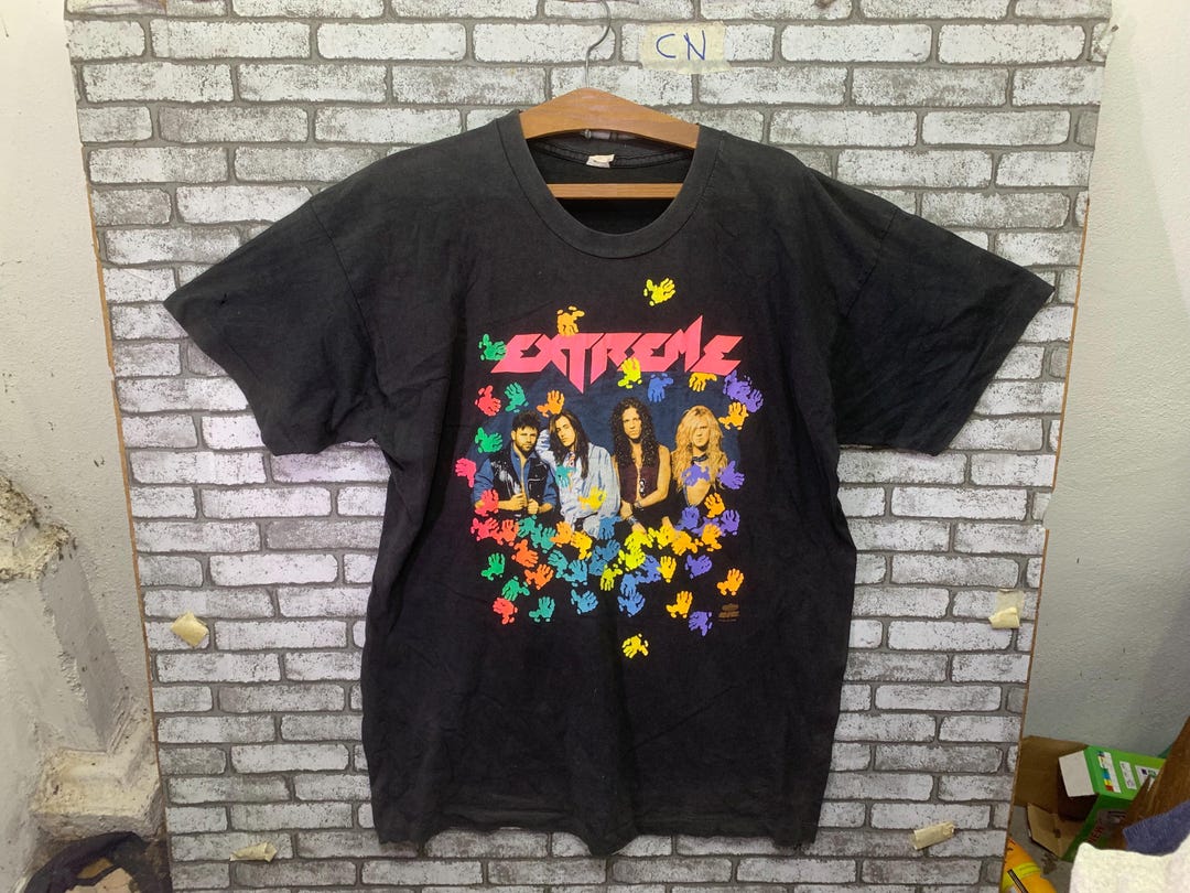 nuno bettencourt/extreme tシャツ2枚&雑誌2冊&タオル Rare!! Vintage Extreme Pornografitti Album Rock Band Gary