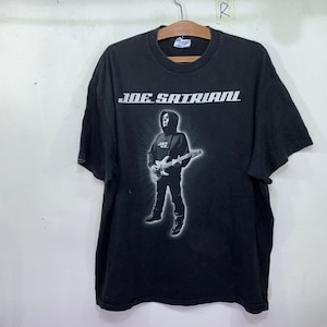 Vintage Joe Satriani Strange Beautiful Tour 2002 Amerikaanse Rock Muzikant Deep Purple Spiral Tap Gitarist t-shirt X L