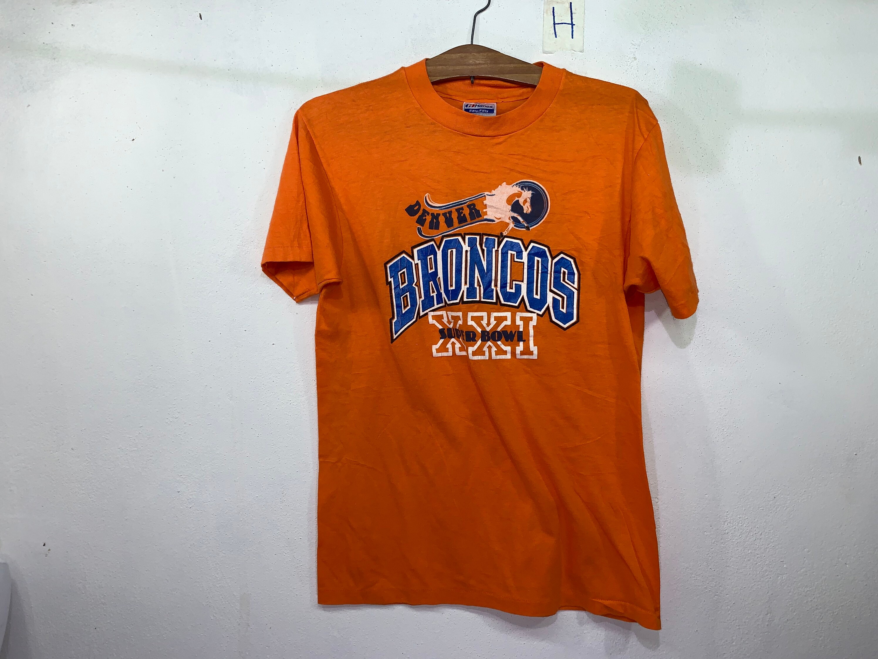 Denver Broncos Super Bowl Professional American Football National Team Nfl Nflpa Vintage 80s T-shirt M
