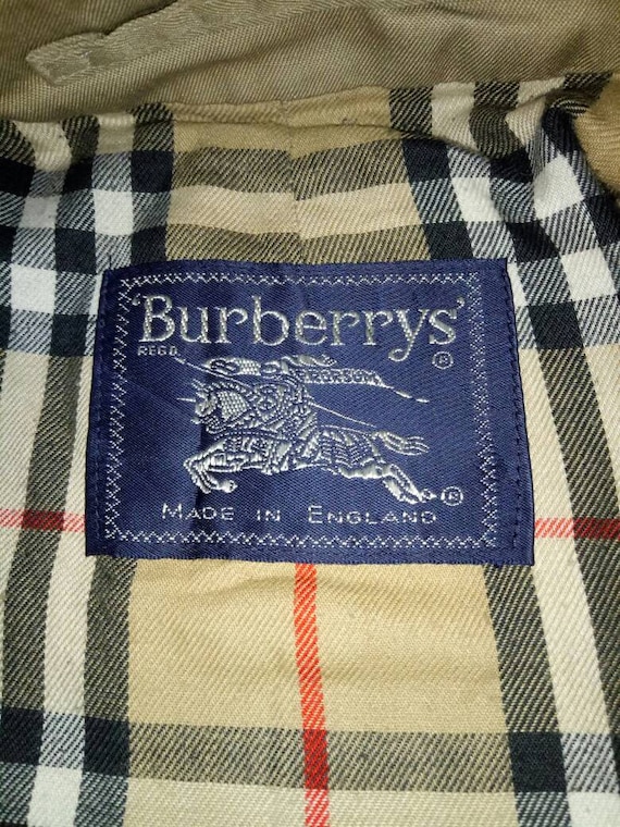 Vintage rare!! Burberrys Trench coat Made in Engl… - image 5