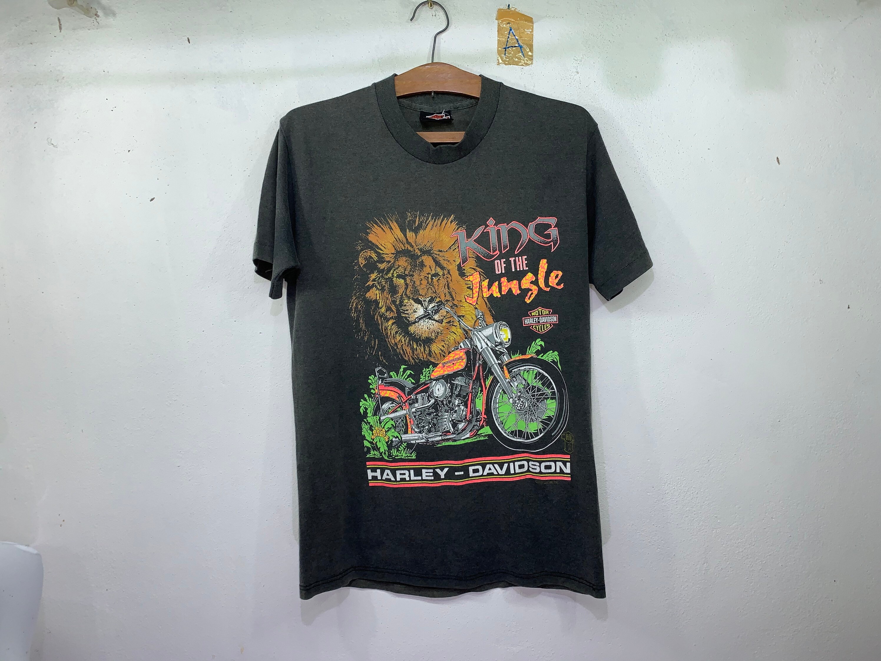Vintage Harley Davidson King of the Jungle 80s Single