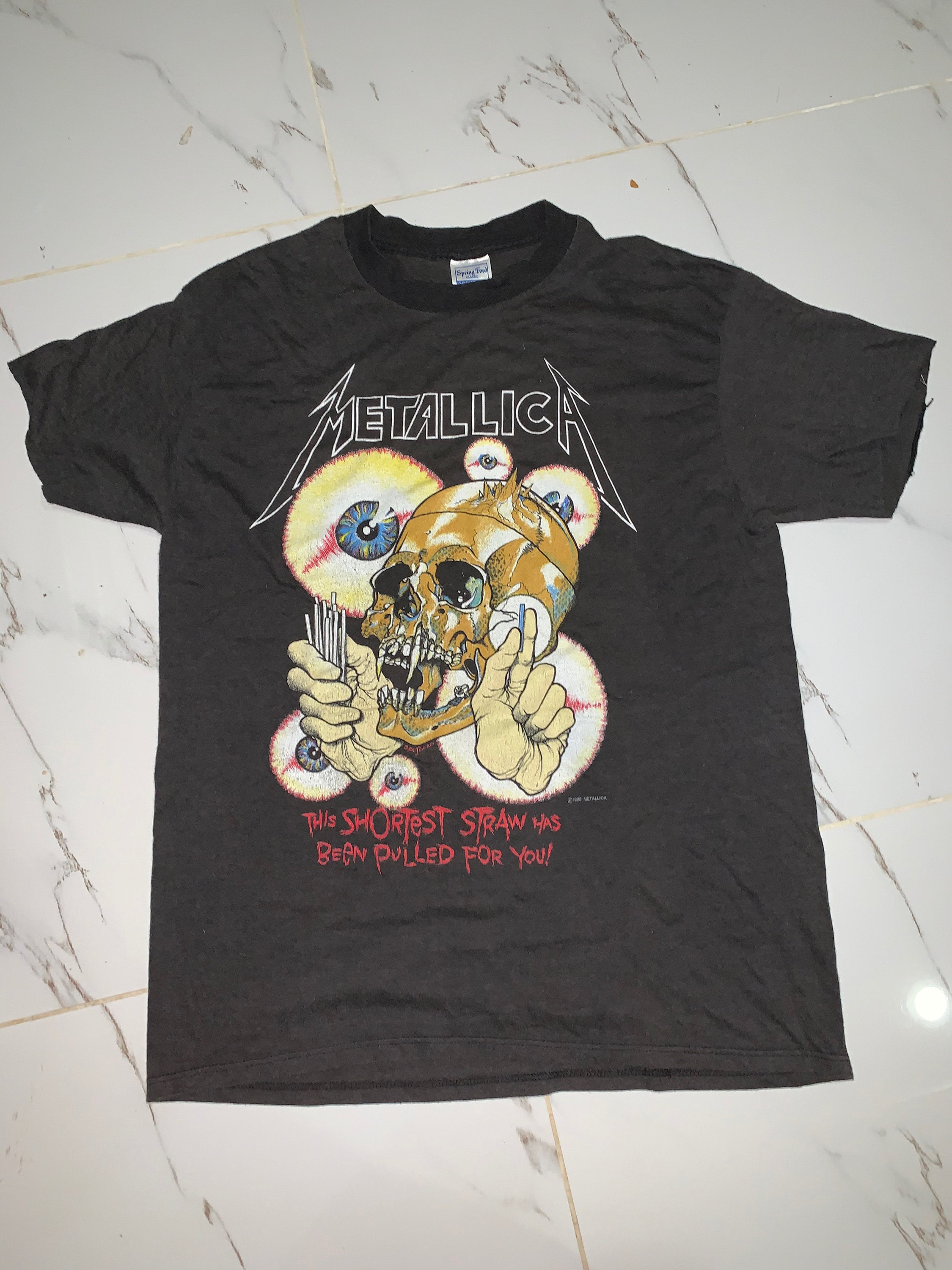 Buy Vintage Metallica T Shirt 1988 Metallica Shortest Straw Online