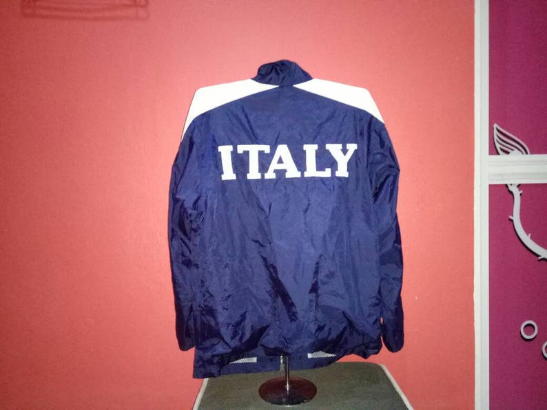 Vintage Adidas World Cup France 98 Italy Spell Out Embroidery windbreaker / swag/ hip hop/ streetwear M size image 2