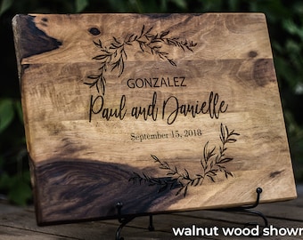 Personalized cutting board, Engraved cutting board, Custom cutting board, Wedding gift, Bridal shower gift